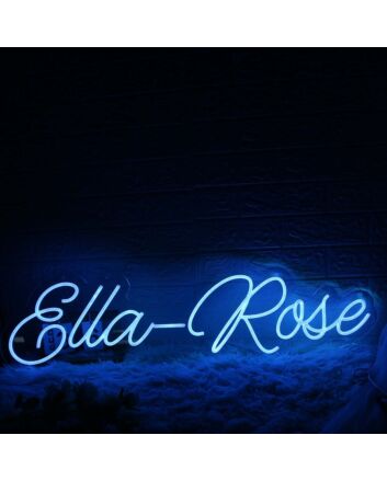 Ella Rose Blue Neon Sign