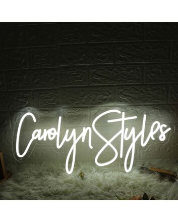 Carolyn Styles White Neon Sign