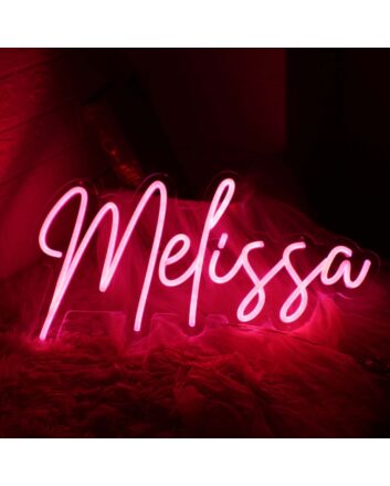 Melissa Red Neon Sign