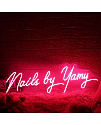Nails By Yamy Red Neon Sign