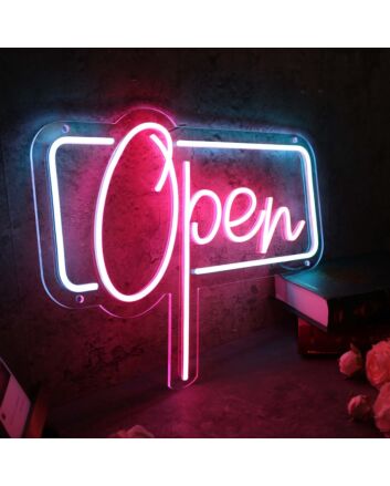 Red Open Custom Neon Sign
