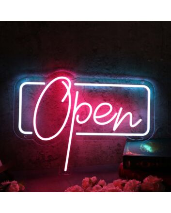 Red Open Custom Neon Sign