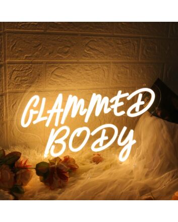 Glammed Body Yellow Custom Neon Sign