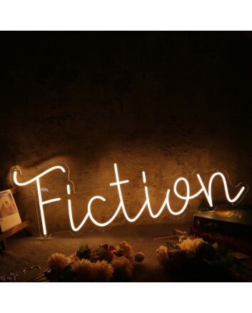 Fiction Yellow Neon Sign