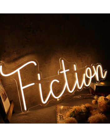 Fiction Yellow Neon Sign