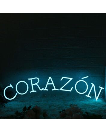 Corazon Blue Neon Sign
