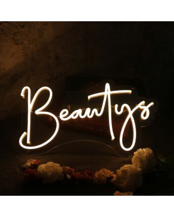 Beautys Yellow Neon Sign