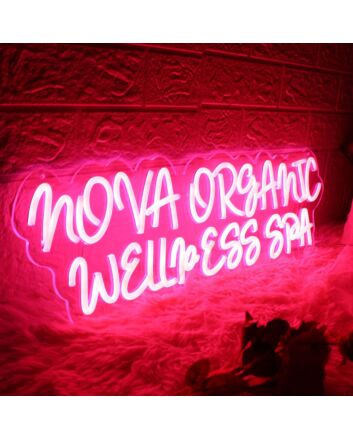 Nova Organic Wellness Spa Red Neon Sign