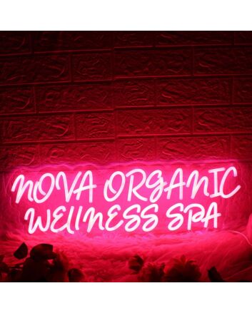 Nova Organic Wellness Spa Red Neon Sign