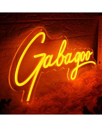 Gabagoo Orange Neon Sign