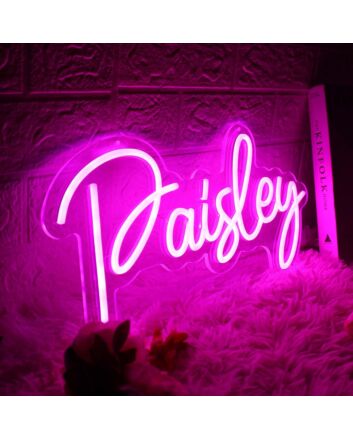 Paisley Pink Neon Sign