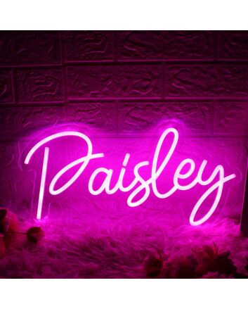 Paisley Pink Neon Sign