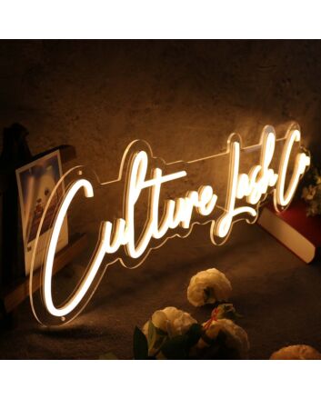 Culture Lash Co Yellow Neon Sign