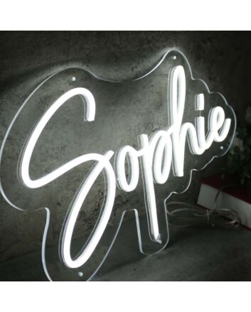 Sophie White Neon Sign