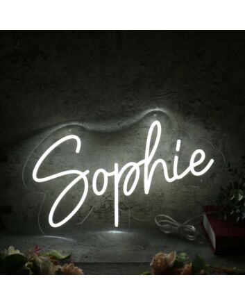 Sophie White Neon Sign