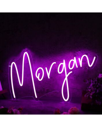 Morgan Purple Neon Sign