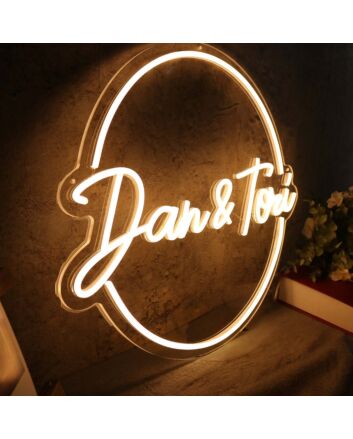 Dan And Tori Yellow Neon Sign