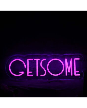 GETSOME Purple Neon Sign