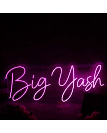 Big Yash Pink Neon Sign