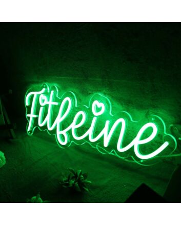 Fitleine Green Neon Sign