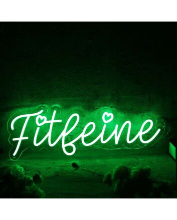 Fitleine Green Neon Sign