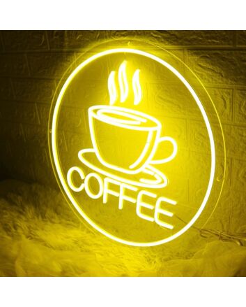 Yellow Coffee Neon Sign