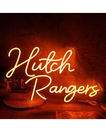 Hutch Rangers Orange Neon Sign