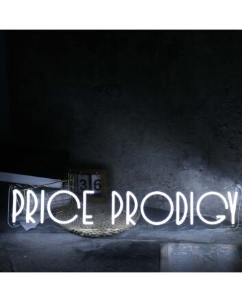 Price Prodigy White Neon Sign