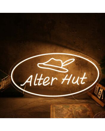 Alter Hut Yellow Neon Sign