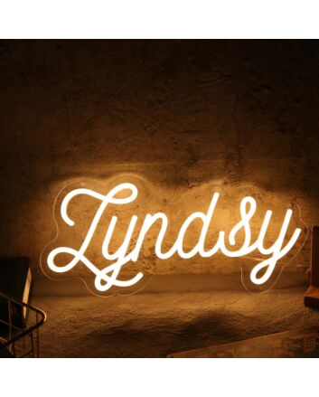 Lyndsy Yellow Neon Sign