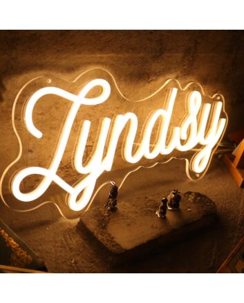 Lyndsy Yellow Neon Sign