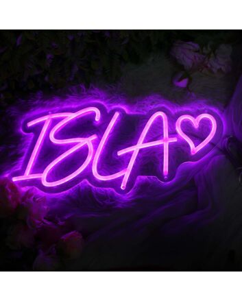 ISlA Purple Neon Sign