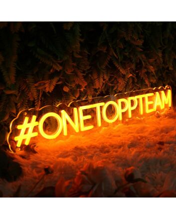 ONETOPPTEAM Orange Neon Sign