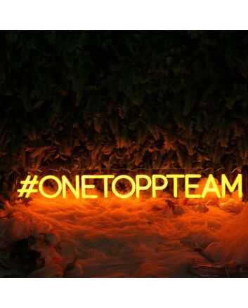 ONETOPPTEAM Orange Neon Sign