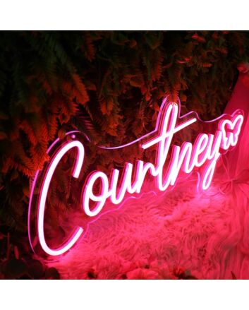 Courtney Red Neon Sign