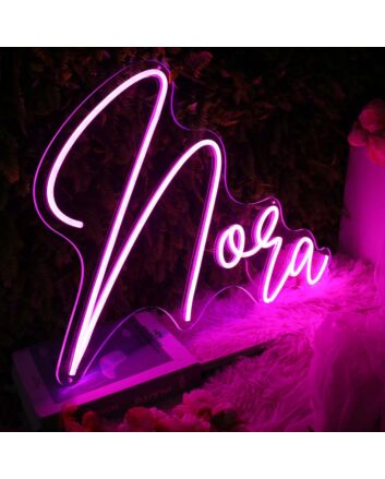 Noqa Purple Neon Sign