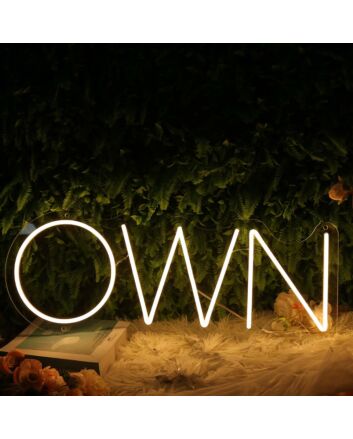 OWN Yellow Neon Sign