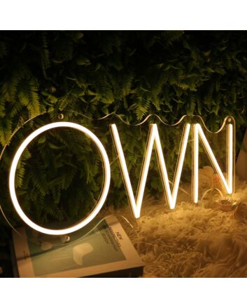 OWN Yellow Neon Sign