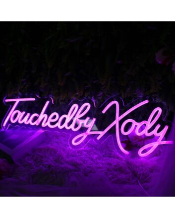 Touchedly Xody Purple Neon Sign
