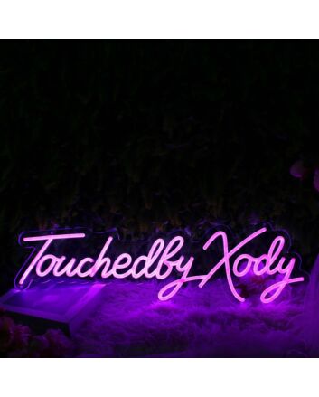 Touchedly Xody Purple Neon Sign