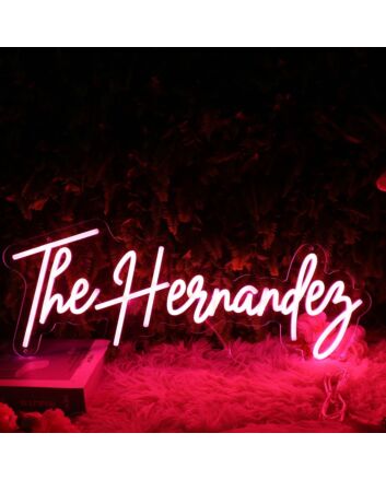 The Hernandez Red Neon Sign