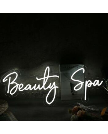 Beauty Spa White Neon Sign