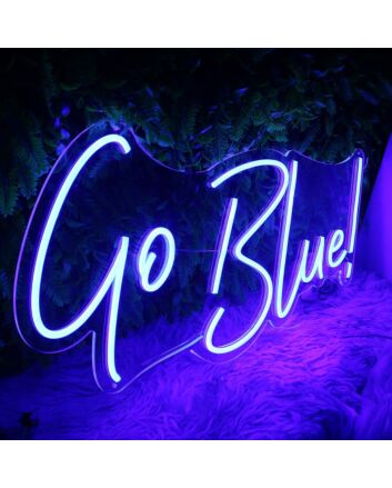 Go Blue Custom Neon Sign