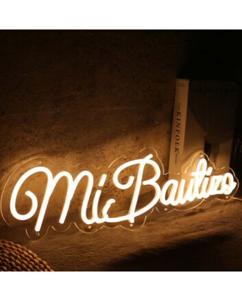 Mi Bautizqo Yellow Neon Sign