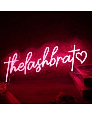 The Lash Brat Red Neon Sign