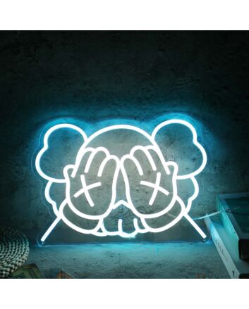 KAWS Cover Face Custom Neon Sign