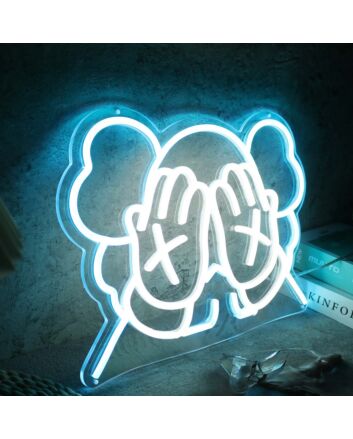 KAWS Cover Face Custom Neon Sign