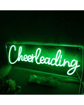 Cheer Leading Green Neon Sign