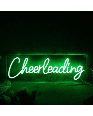 Cheer Leading Green Neon Sign