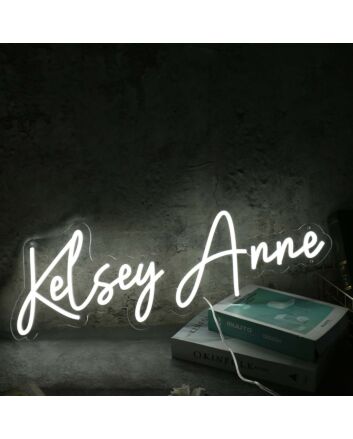 Kelsey Anne White Neon Sign